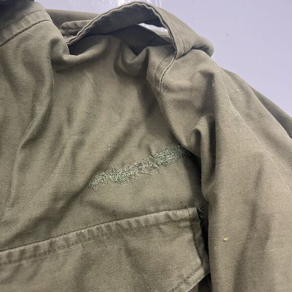 Vintage 50s OG-107 Sateen Military Green Field Jacket - Picture 2 of 5